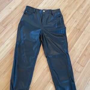 Zara mom fit leather pants